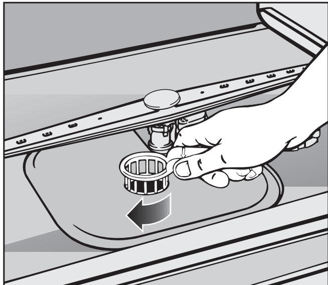 MIELE G 665 SC - Cleaning the filters in the wash cabinet - 4