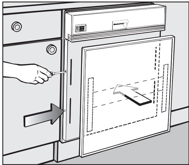 MIELE G 665 SC - Fitting the (matching) door front - 3