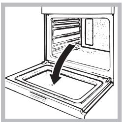 INDESIT FIM 53 K.A WH S - Cleaning the oven door - 1