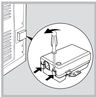 INDESIT FIM 53 KC.A - Fitting the power supply cable - 1