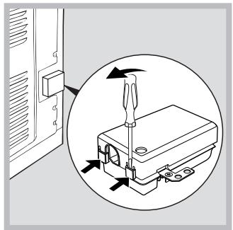 INDESIT FIM 53 KA IX - Montaje del cable de alimentacion electrica - 1