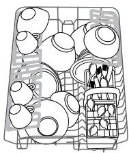 INDESIT DSG573 - Ejmplos de entrega del cesto superior - 2