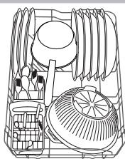 INDESIT DSG573 - Ejmplos de cargo del cesto inferior - 2