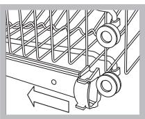 INDESIT DSG573 - Regular la alta del cesto superior - 1