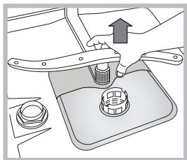 INDESIT DSG573 - Cleaning the sprayer arms - 2