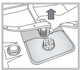 INDESIT DSG573 - Limpiar los rociadores - 2