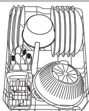 INDESIT DSG573 - Esempi di caricamento cesto inferiore - 2