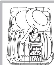 INDESIT DSG573 - Ejmplos de cargo del cesto inferior - 1