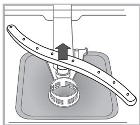 INDESIT DFG26B1NX - Nettoyer les bras de lavage - 2