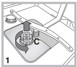 INDESIT DISR 57M19 CA EU - Die Filter reinigen - 1
