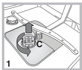 INDESIT DISR 57M19 CA EU - Cleaning the filters - 1