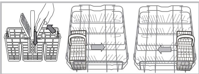 INDESIT DISR 57M19 CA EU - Koszyk na sztućce - 1