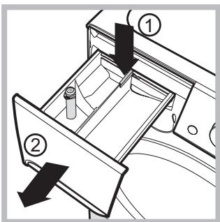 INDESIT EWC 71452 - Cleaning the detergent dispenser. dryer - 1