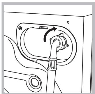 INDESIT EWC 71452 - Raccordement du tuyau d'arrivée de l'eau - 2