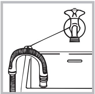 INDESIT IWDC 6125 - Raccordement du tuyau de vidange - 2