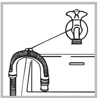 INDESIT XWDA751480XW - Connecting the drain hose - 2