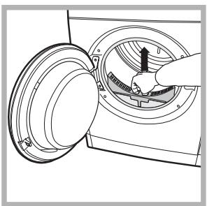 INDESIT IDVA735FR - Nettoyage du filtré après chaque cycle - 2