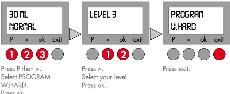 MAGIMIX 11408 /11410 - Setting Water hardness level - 4