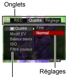 CASIO ZS100 - Exemple de fonctionnement du menu REC - 2