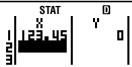 CASIO FX 92 COLLEGE 2D+ - Régles de saisie des données d'échantillons sur l'écran de l'éditeur STAT - 5