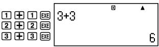CASIO FX 92 COLLEGE 2D+ - Example : - 2
