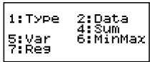 CASIO FX 92 COLLEGE 2D+ - Ecran de calcul STAT - 2