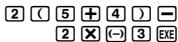 CASIO FX 92 COLLEGE 2D+ - Saisie d'une expression dans le format ordinaire - 1