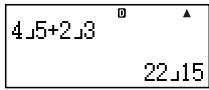 CASIO FX 92 COLLEGE 2D+ - Spcification du format d'entree/sortie - 2