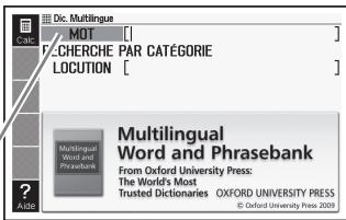CASIO EW-F4000C - Recherche des équivalents d'un terme dans six langues - 2