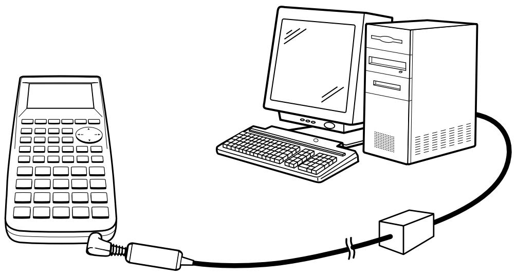 CASIO GRAPH 100+ USB - Pour raccorder la calculatrice a un ordinateur personnel - 1