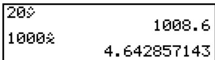 CASIO GRAPH 100+ USB - Calcul des valeurs estimées (, ) - 4