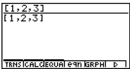 CASIO GRAPH 100+ USB - Saisie des données de vecteurs - 4