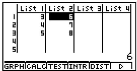 CASIO GRAPH 100+ USB - - Pour introduire une série de valeurs - 5