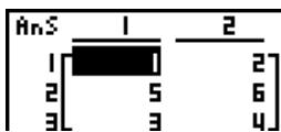CASIO GRAPH 100+ USB - ■ Utilisation d'opérations sur les lignes d'une matrice dans un programme - 2