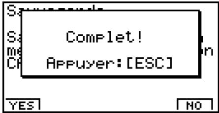 CASIO GRAPH 100+ USB - - Pour sauvegarder l'histoire d'un calcul dans la mémoire de solutions (Sauvegarde) - 2