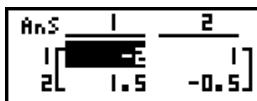 CASIO GRAPH 100+ USB - Inversion d'une matrice - 1