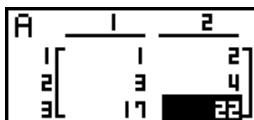 CASIO GRAPH 100+ USB - - Pour calculer le produit scalaire d'une ligne et ajouter le résultat à une autre ligne - 3