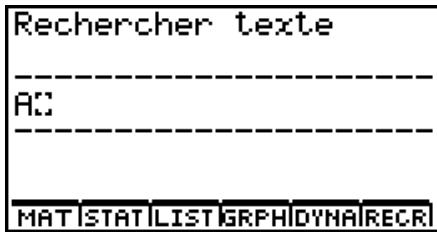 CASIO GRAPH 100+ USB - Exemple Rechercher la dette “A” dans le programme nommé OCTA - 3