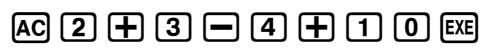 CASIO GRAPH 100+ USB - Saisie de calculs - 2