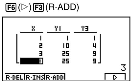 CASIO GRAPH 100+ USB - Pour insérer une ligne - 3
