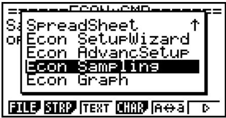 CASIO GRAPH 25+ PRO - - To insert an Econ Strip into an eActivity file - 2