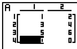 CASIO GRAPH 25+ PRO - Pour échanger deux lignes - 8