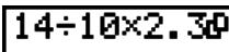 CASIO GRAPH 25+ PRO - - Pour définir le texte à copier - 1