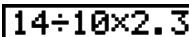 CASIO GRAPH 25+ PRO - Pour faire des corrections dans le calcul d'origine - 9
