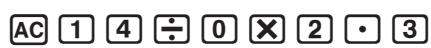 CASIO GRAPH 25+ PRO - Pour faire des corrections dans le calcul d'origine - 1