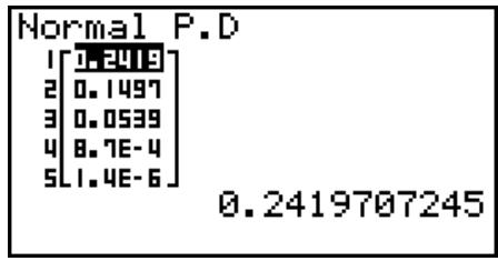 CASIO GRAPH 25+ PRO - - Densité de probabilité normale - 1