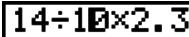 CASIO GRAPH 25+ PRO - Pour faire des corrections dans le calcul d'origine - 7