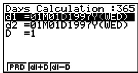 CASIO GRAPH 25+ PRO - Calculus de jours/date - 1
