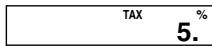 CASIO MS 100 TER II - Setting a Tax Rate - 5