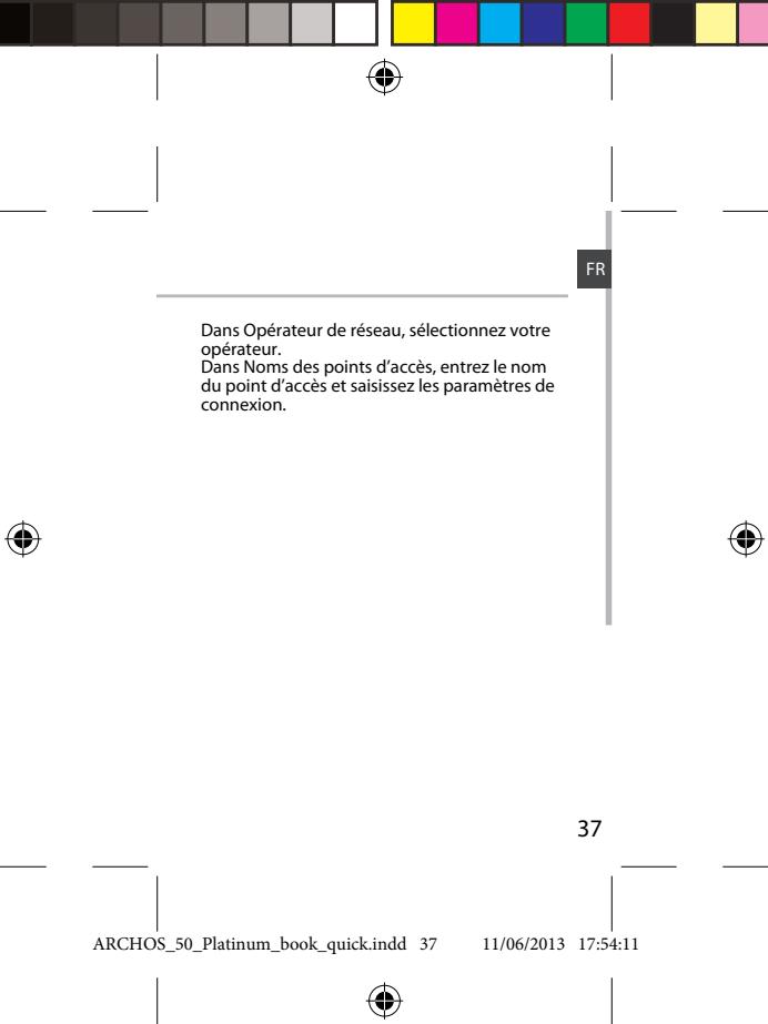 ARCHOS 50 PLATINUM - Configurer notre connexion 3G - 1